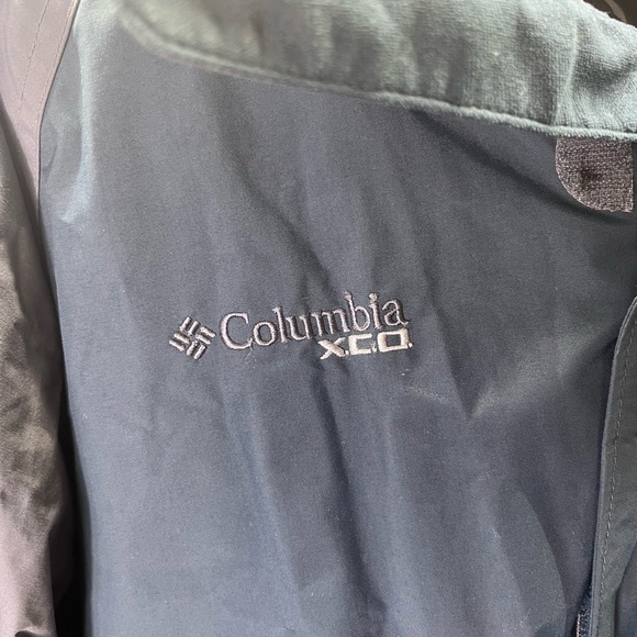 Columbia XCO Storm Dry Waterproof Jacket Mens M Coat Blue Gray Warm Comfy Fall - Picture 2 of 8